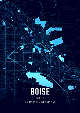 Boise Midnight City Map