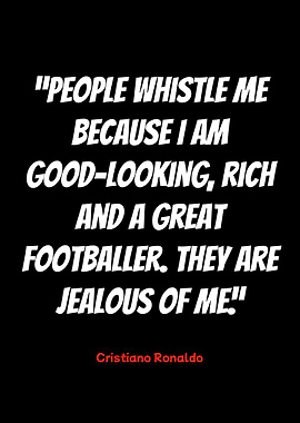 cristiano ronaldo quote on black background
