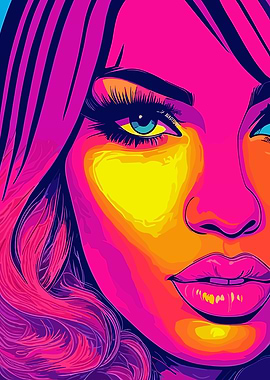 Cardi B Pop Art Portrait