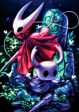 Hollow Knight and Hornet Illustration
