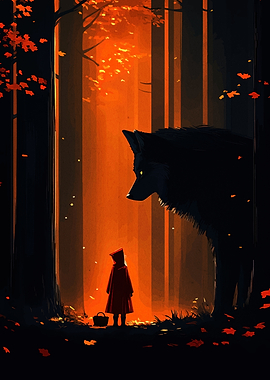 Little Red Riding Hood and Wolf