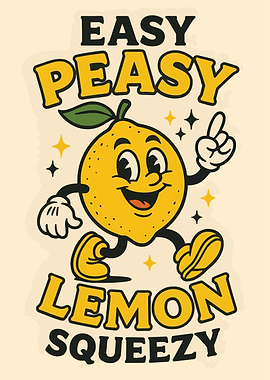 Easy Peasy Lemon Squeezy Cartoon