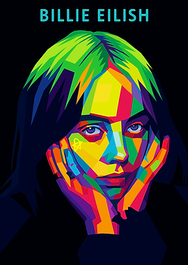 Billie Eilish Pop Art Portrait