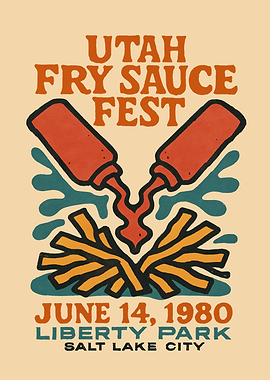 Utah Fry Sauce Fest Poster