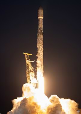 Rocket Launch at Night