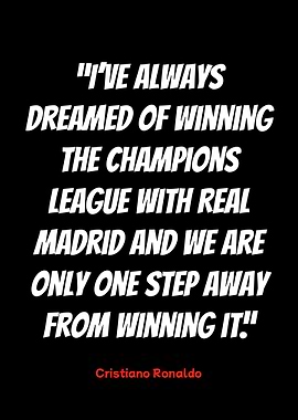 cristiano ronaldo champions league quote