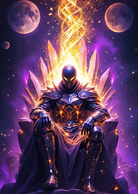 Armored Figure Crystal Throne