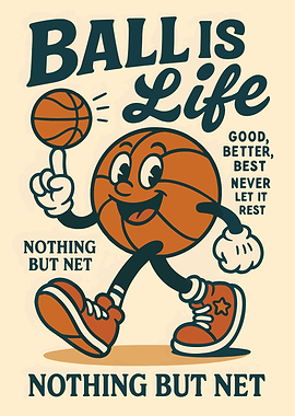 Basketball is Life Cartoon