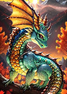 Dragon Autumn Landscape