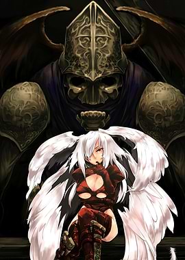 Anime Angel and Dark Knight