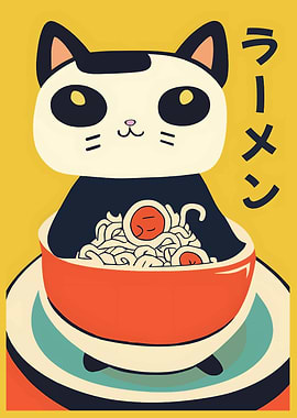 Cat Ramen Bowl
