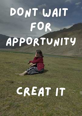 Inspirational Landscape with Text Overlay