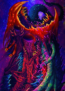 Cosmic Horror Monster Digital Art