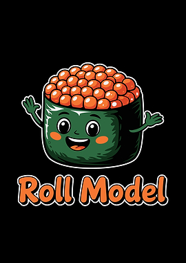 Roll Model Sushi Cartoon