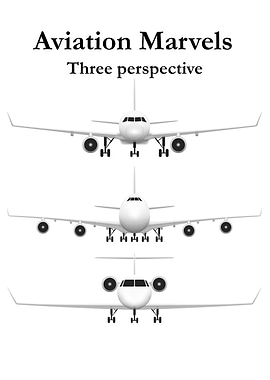 Aviation Marvels: Three Perspective Planes