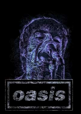 Oasis Band Abstract Portrait