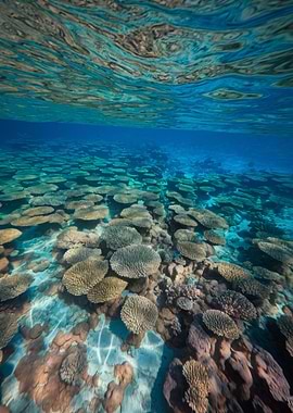 Underwater Coral Reef Landscape Photography