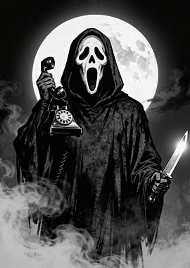 Ghostface with Telephone and Knife