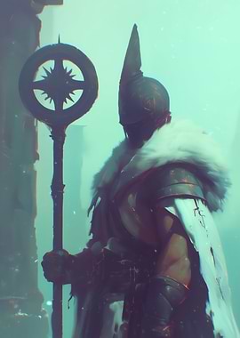 Mystical Warrior with Star Staff
