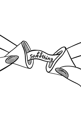 Fortune Cookie with 'Something' Message