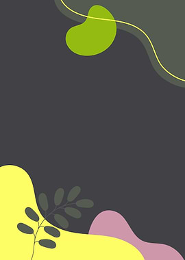 Abstract Shapes on Dark Gray Background