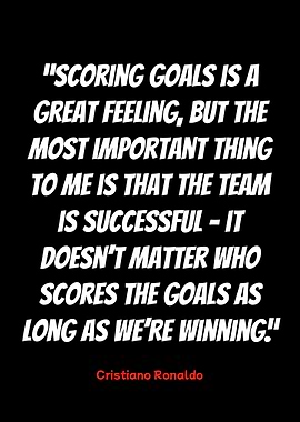 cristiano ronaldo quote on team success