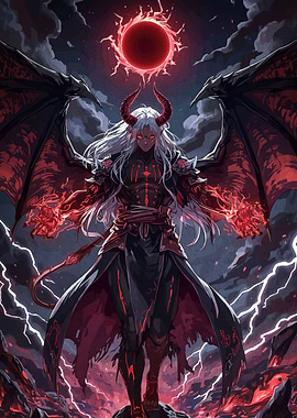 Powerful Demon Red Energy