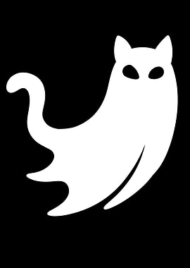 Ghost Cat Silhouette
