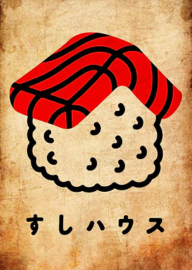 Sushi House Illustration