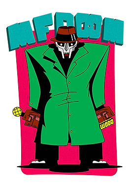 MF DOOM Cartoon Illustration