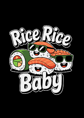 Rice Rice Baby Sushi Cartoon