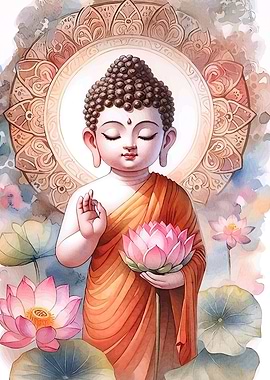 Baby Buddha Lotus Flower