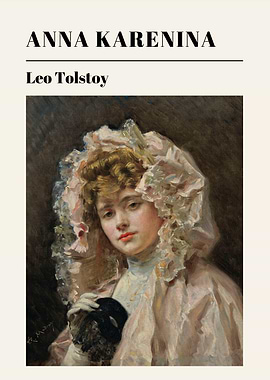 Anna Karenina Vintage Book Cover Art