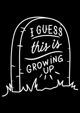 Growing Up Tombstone Illustration