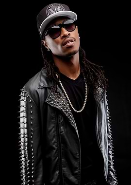 Future in Studded Leather Jacket Portrait