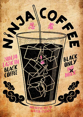 Ninja Coffee Black Only Art
