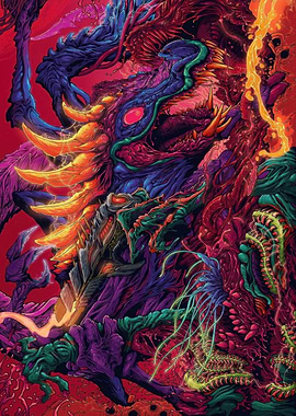 Abstract Monster Illustration