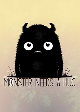 Monster Needs a Hug Illustration