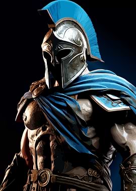Spartan Warrior Digital Art