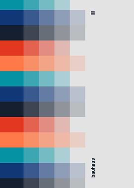 Bauhaus Color Palette Pixel Art