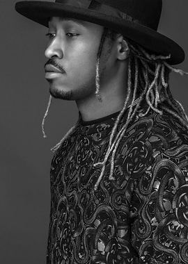Future in Black and White Portrait