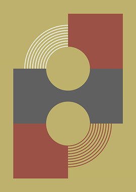 Bauhaus Geometric Shapes Abstract Art