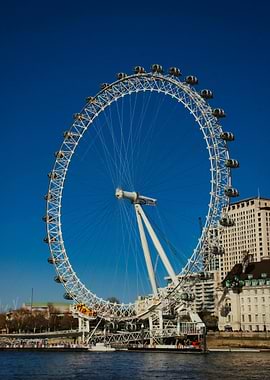 London Eye Ferris Wheel on Thames