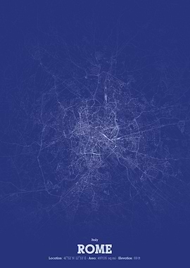 Rome City Map Blueprint