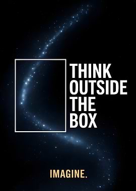 Think Outside the Box - Inspirational Poster