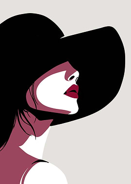 Woman Minimalist Art