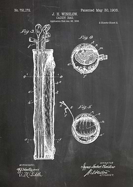 Caddy Bag Patent Drawing