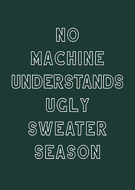 Ugly Sweater Season Text Art