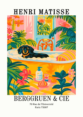 Henri Matisse Dachshund Bathing Art Print