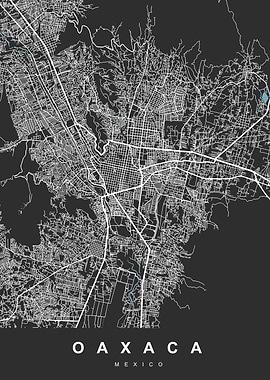 Oaxaca, Mexico City Map
